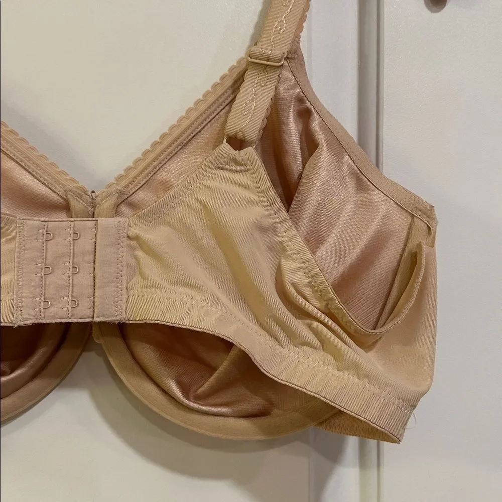 Wacoal Full Figure Simple Shaping Minimizer Bra Underwire 857109 Sand NEW 44D
